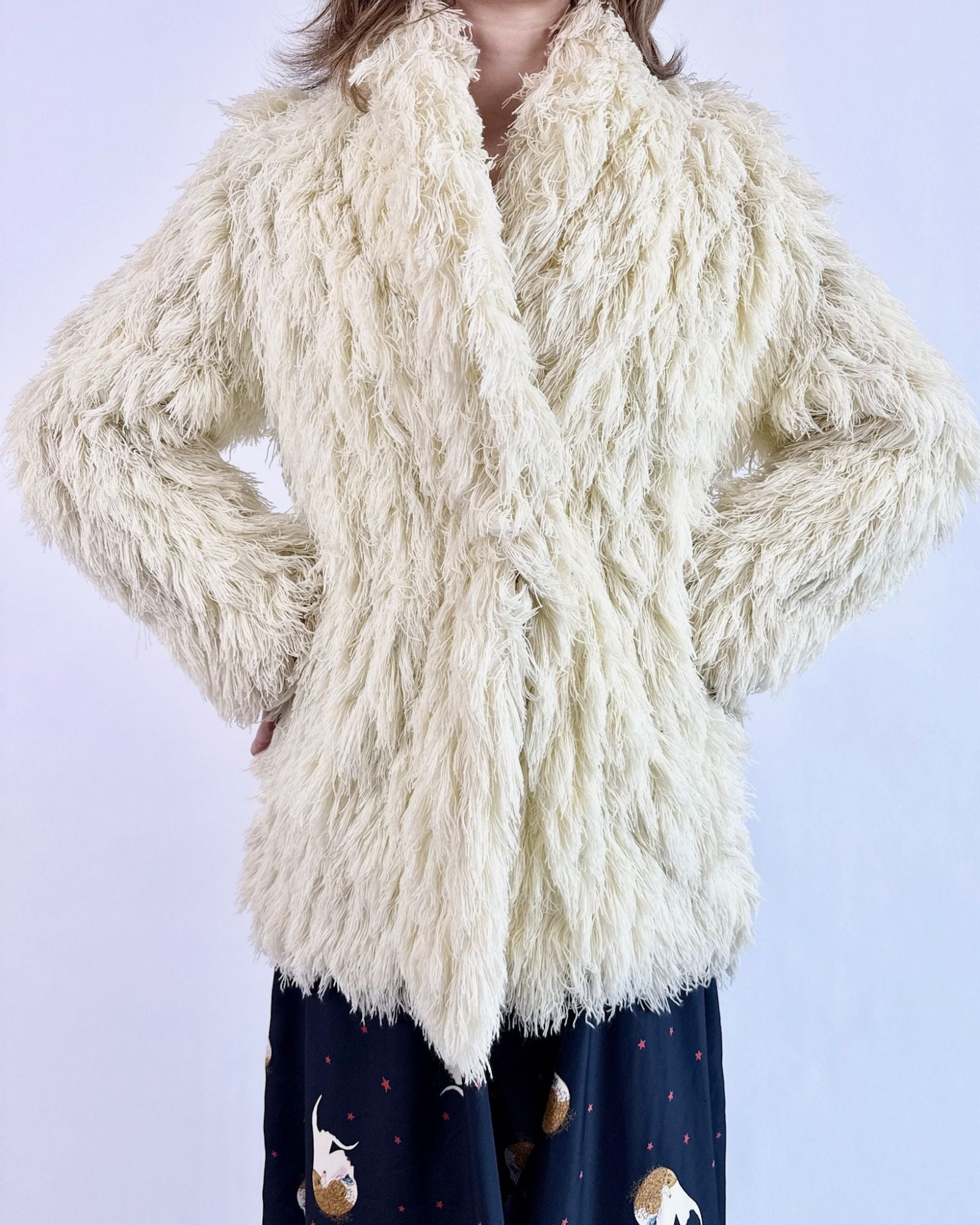 Textural Tundra Yarn Coat