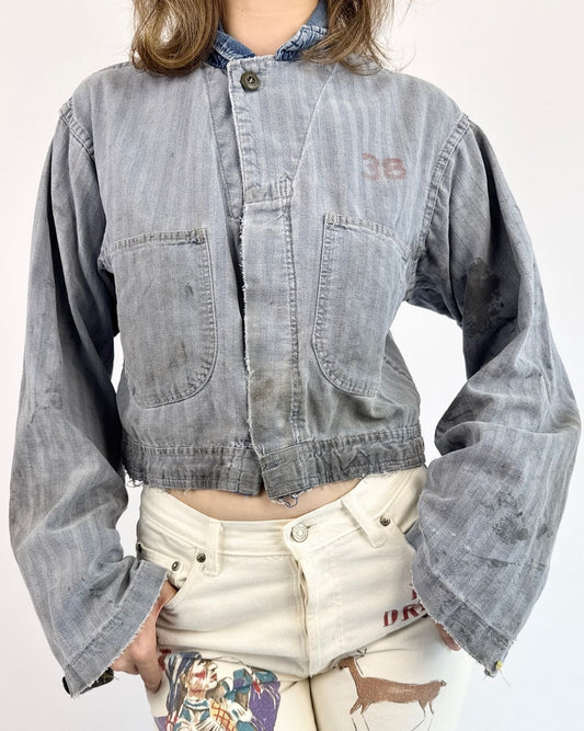 50s When It Works Cropped Coverall Jacket