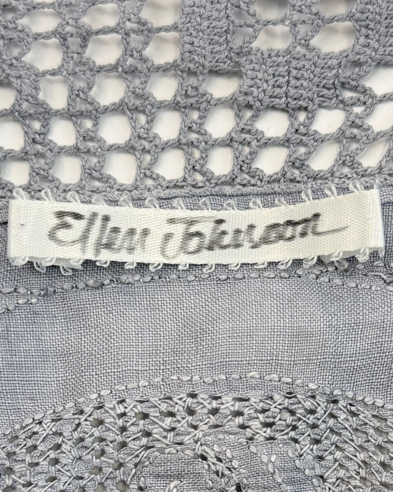 Ellen Johnson Periwinkle Crochet Top
