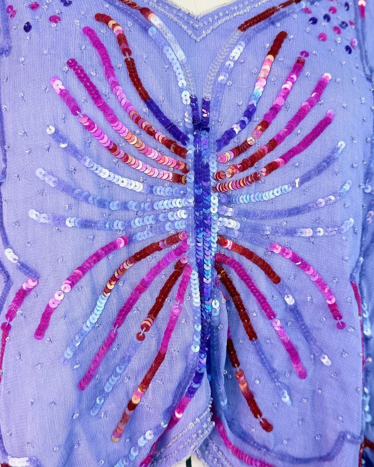 Lavender Sequin Butterfly Camisole