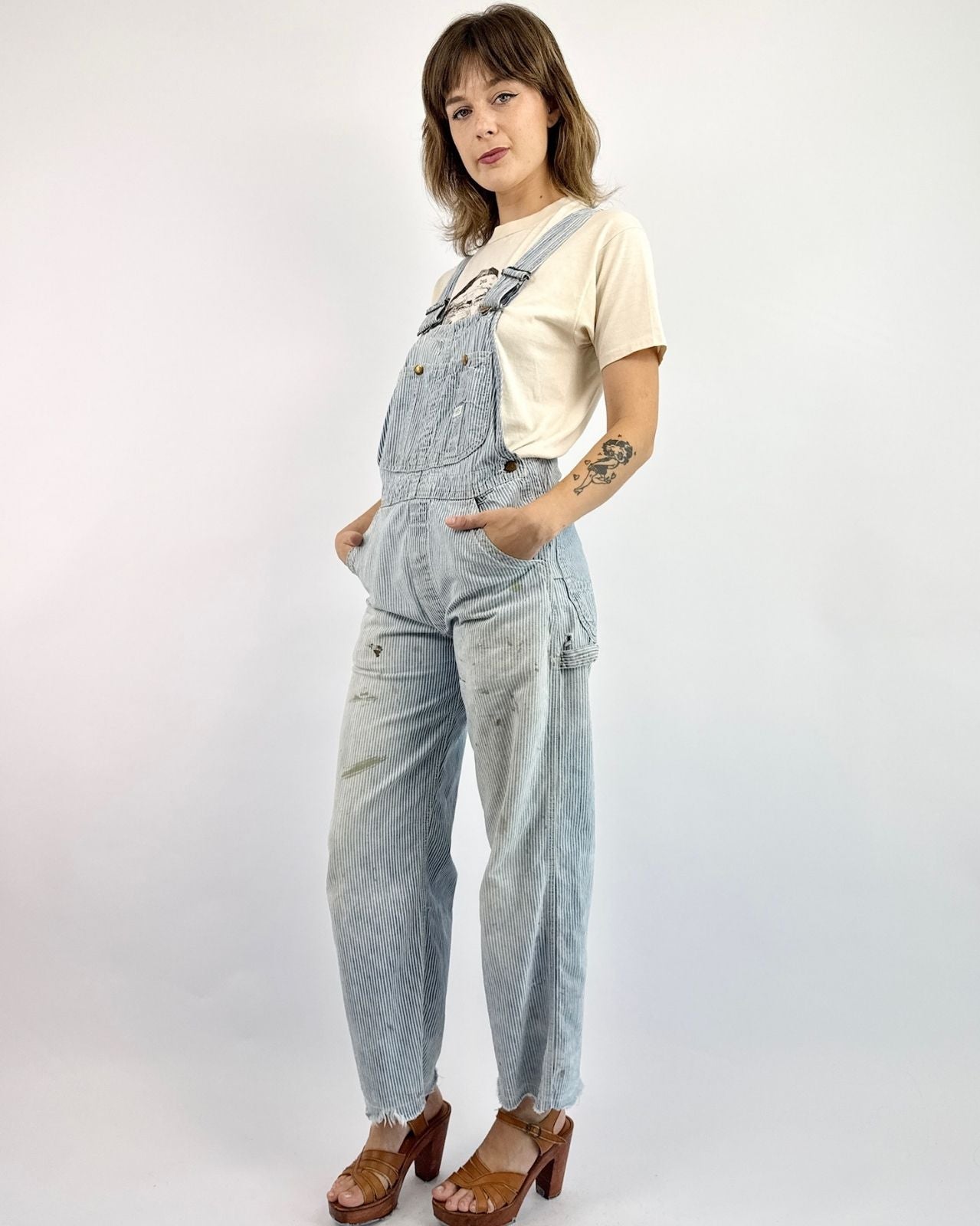 Lee Make Your Mark Paint Splatter Overalls