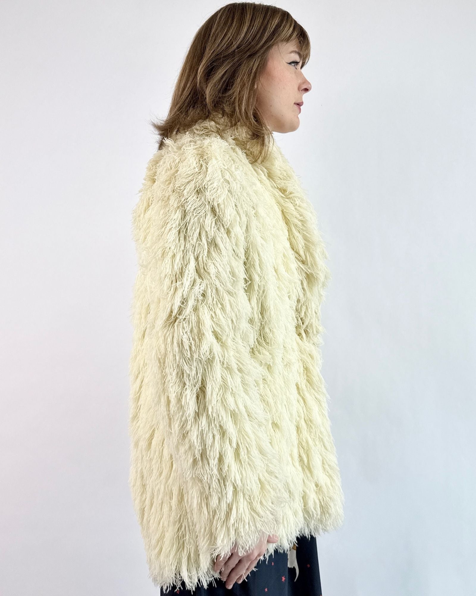 Textural Tundra Yarn Coat
