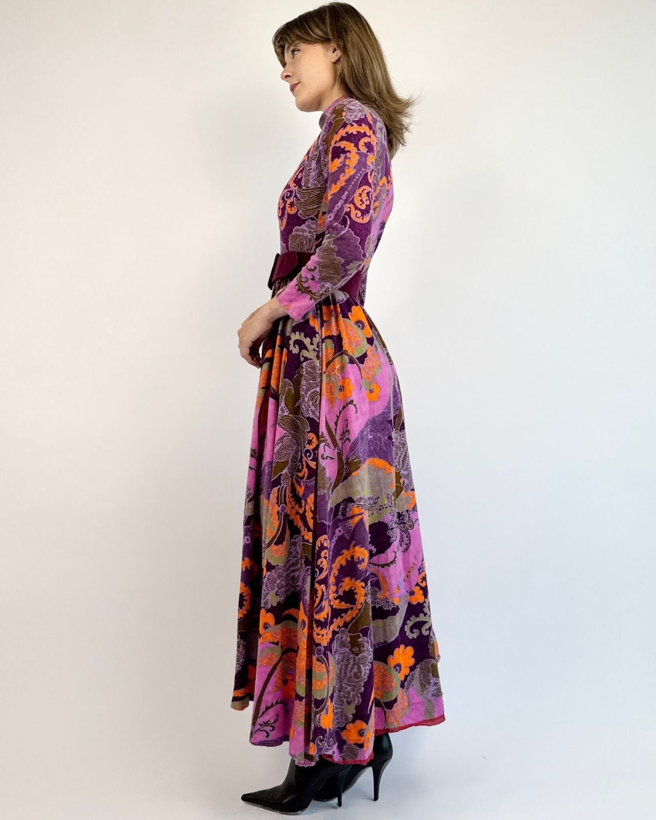 Geoffrey Beene Berry Sweet Floral Dress