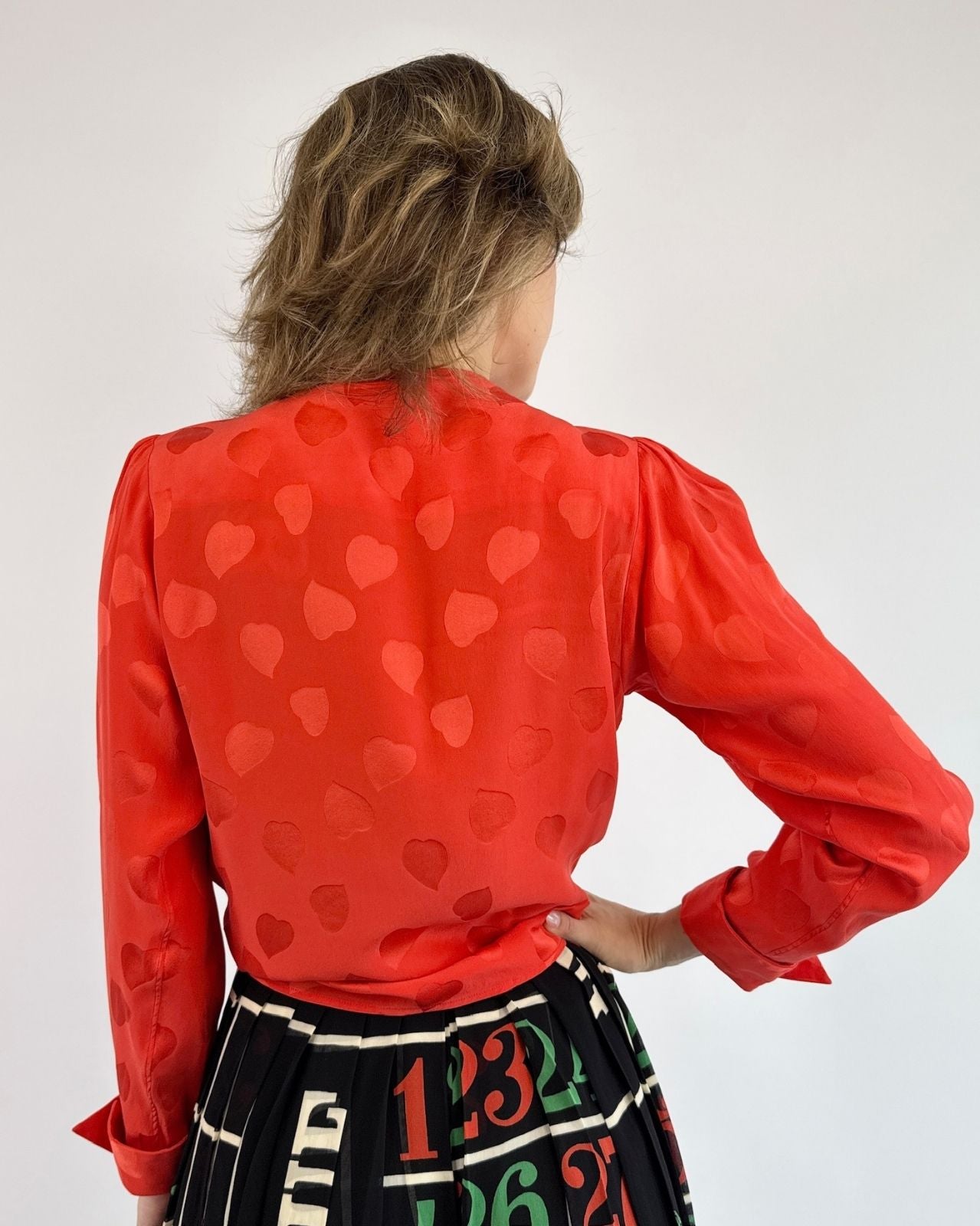 YSL Heart On My Sleeve Silk Blouse