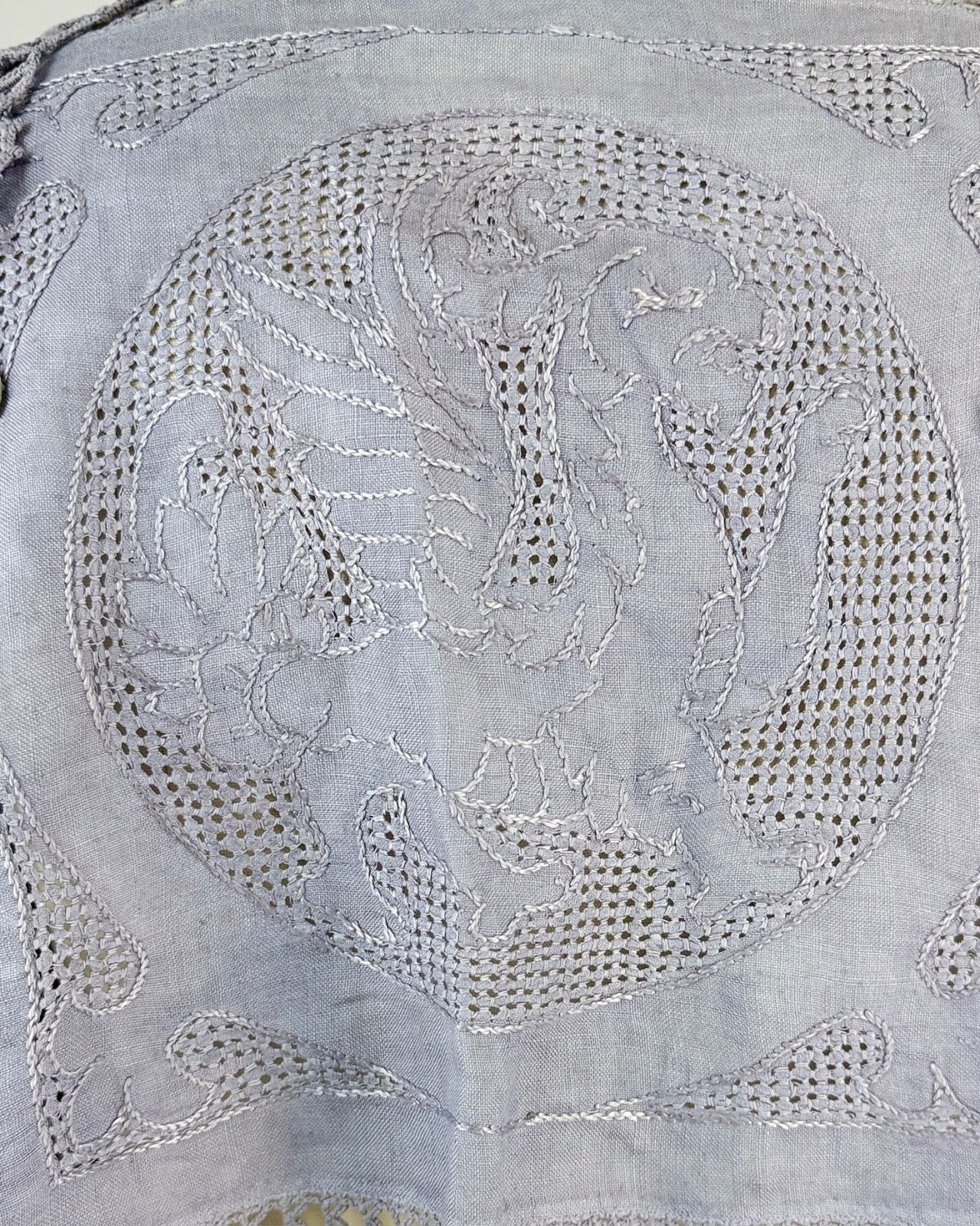 Ellen Johnson Periwinkle Crochet Top