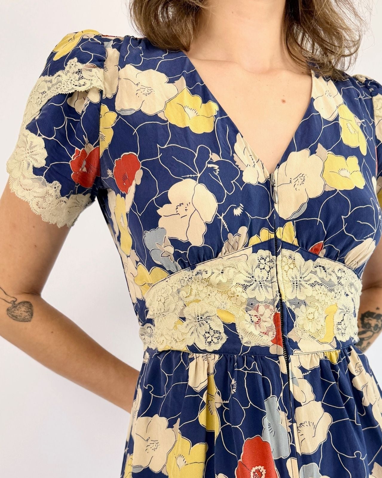 Betsey Johnson Primary Fields 90s Floral dress