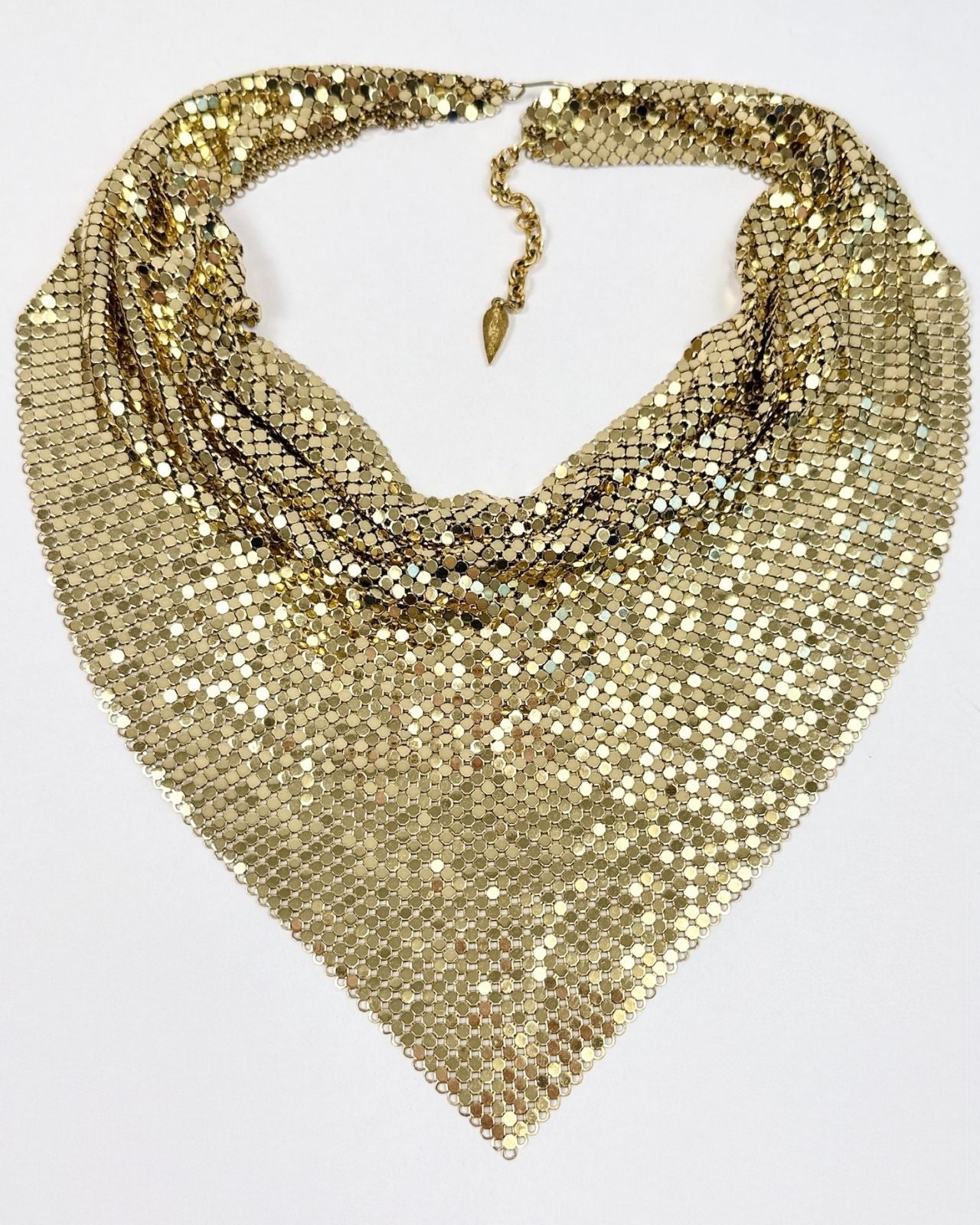 Whiting and Davis Gold Mesh Bandana