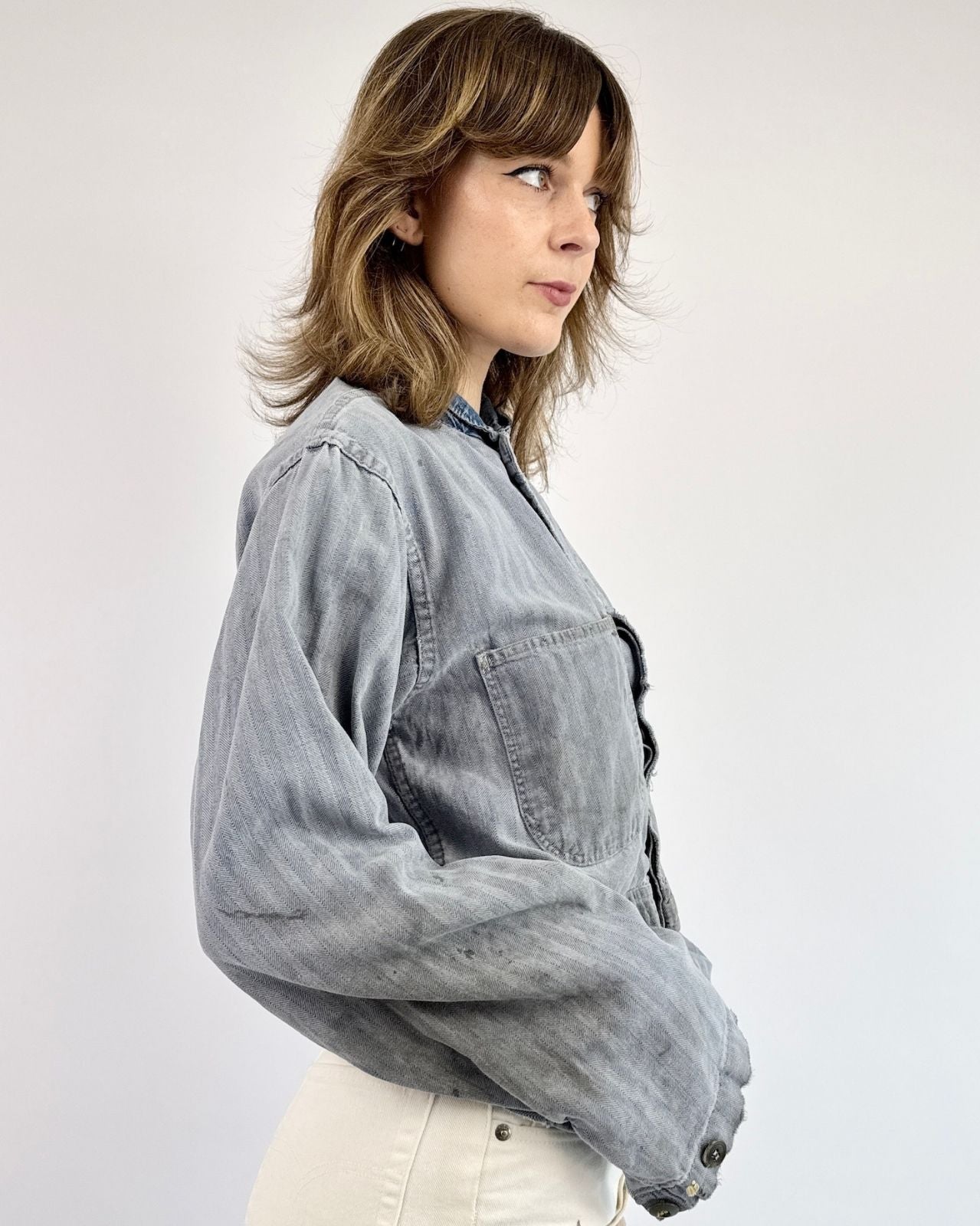 50s When It Works Cropped Coverall Jacket