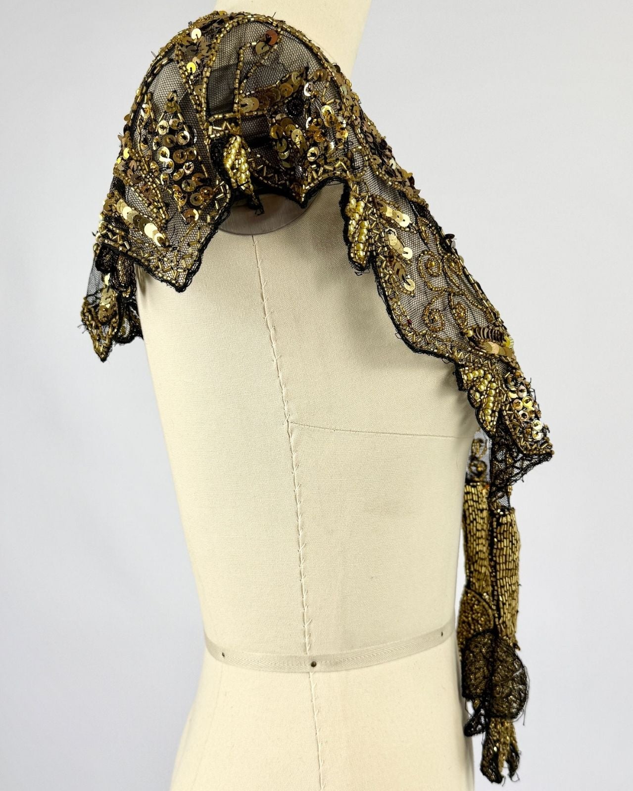 Gold Sequin Collar