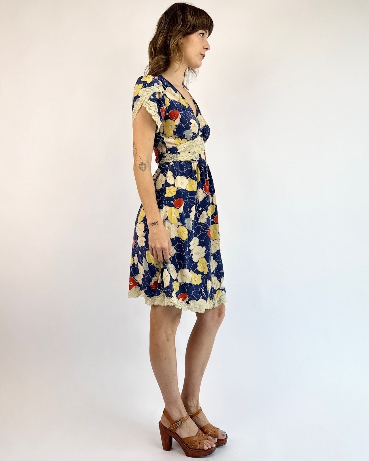 Betsey Johnson Primary Fields 90s Floral dress