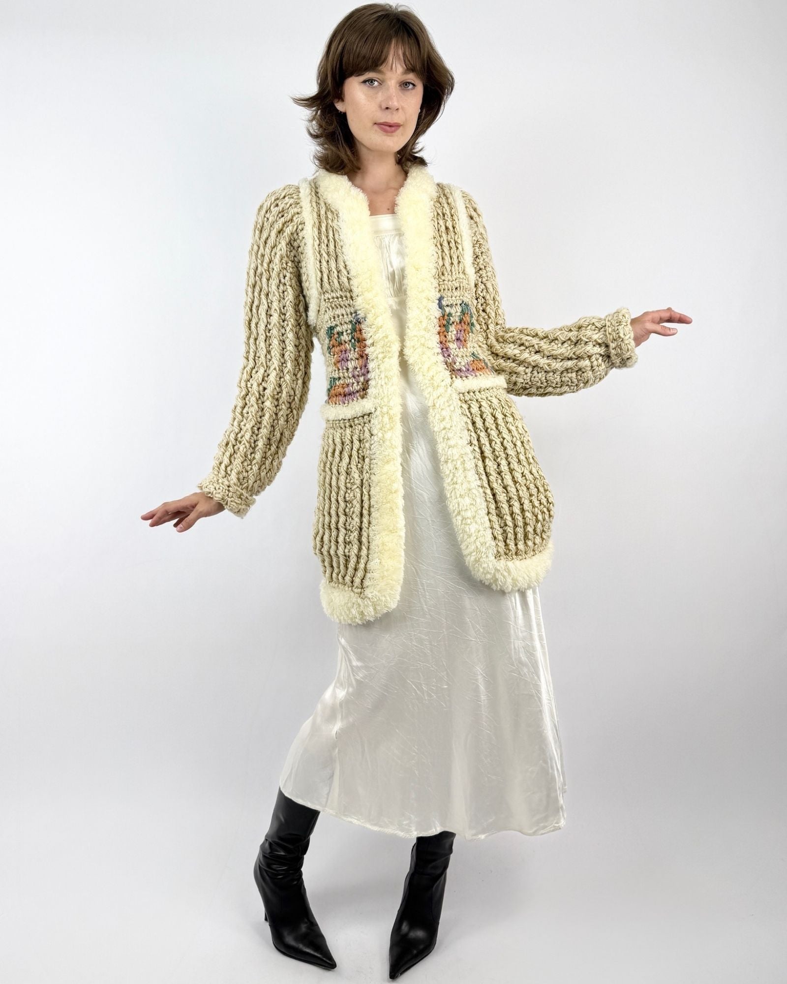 Riddle Me This 70s Yarn Coat