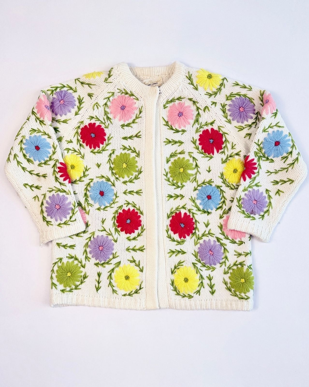 Gorgeous Floral Knit Cardigan