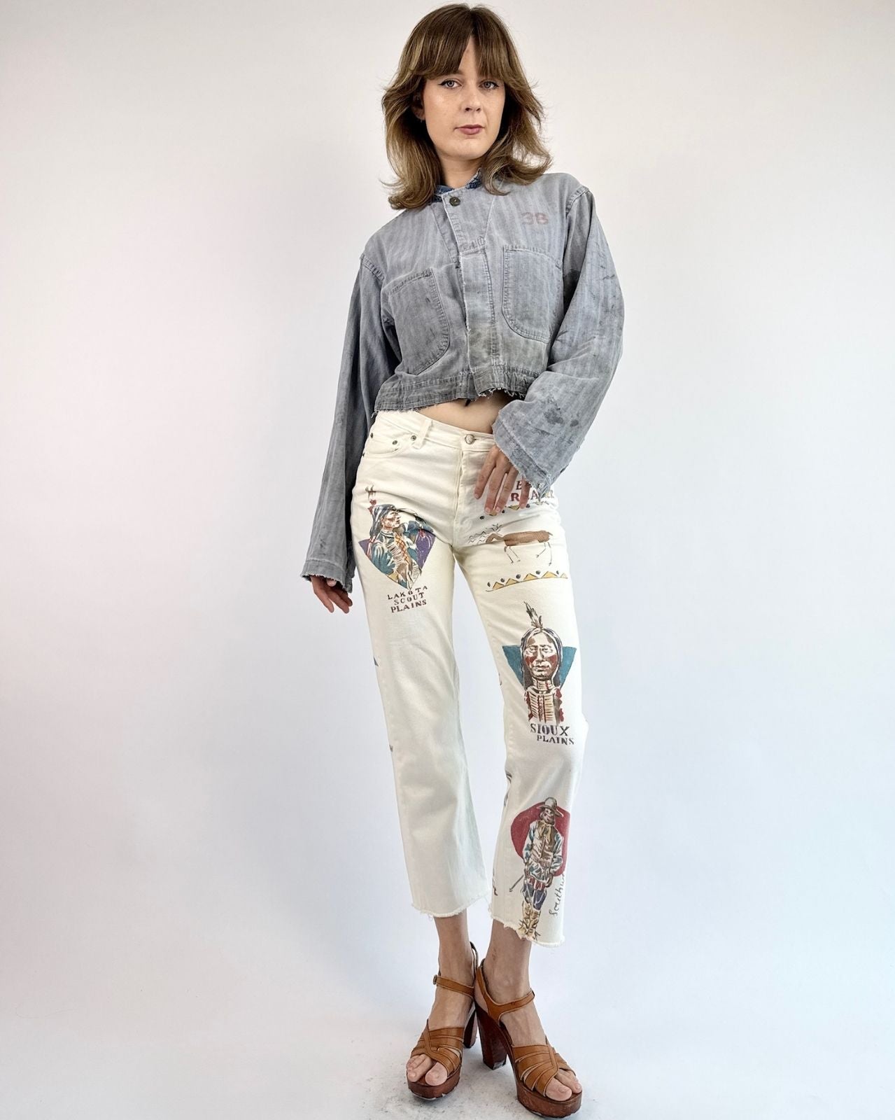 50s When It Works Cropped Coverall Jacket