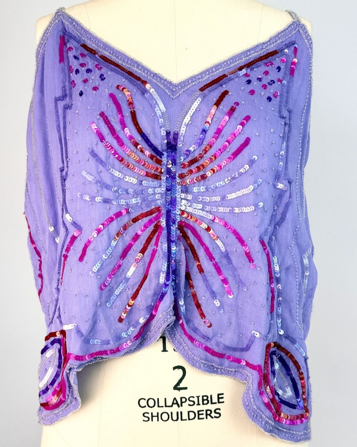 Lavender Sequin Butterfly Camisole