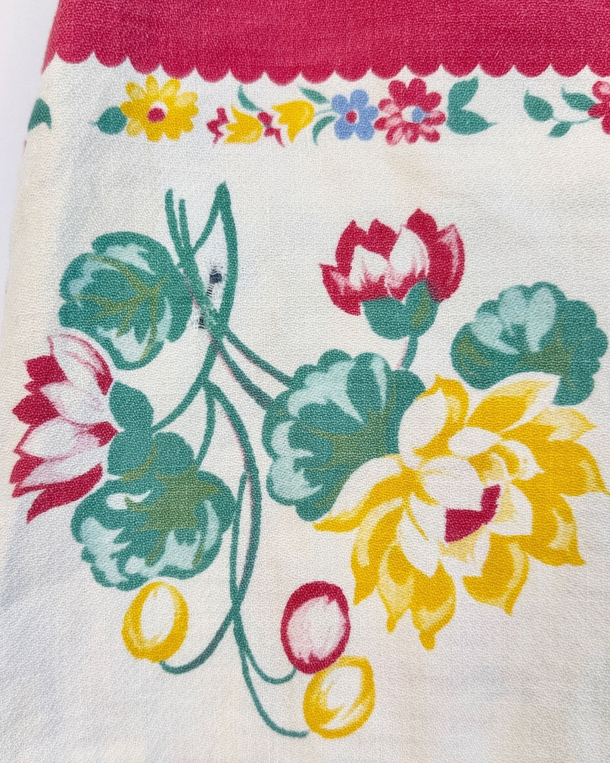 1950s Floral Cotton Shorts