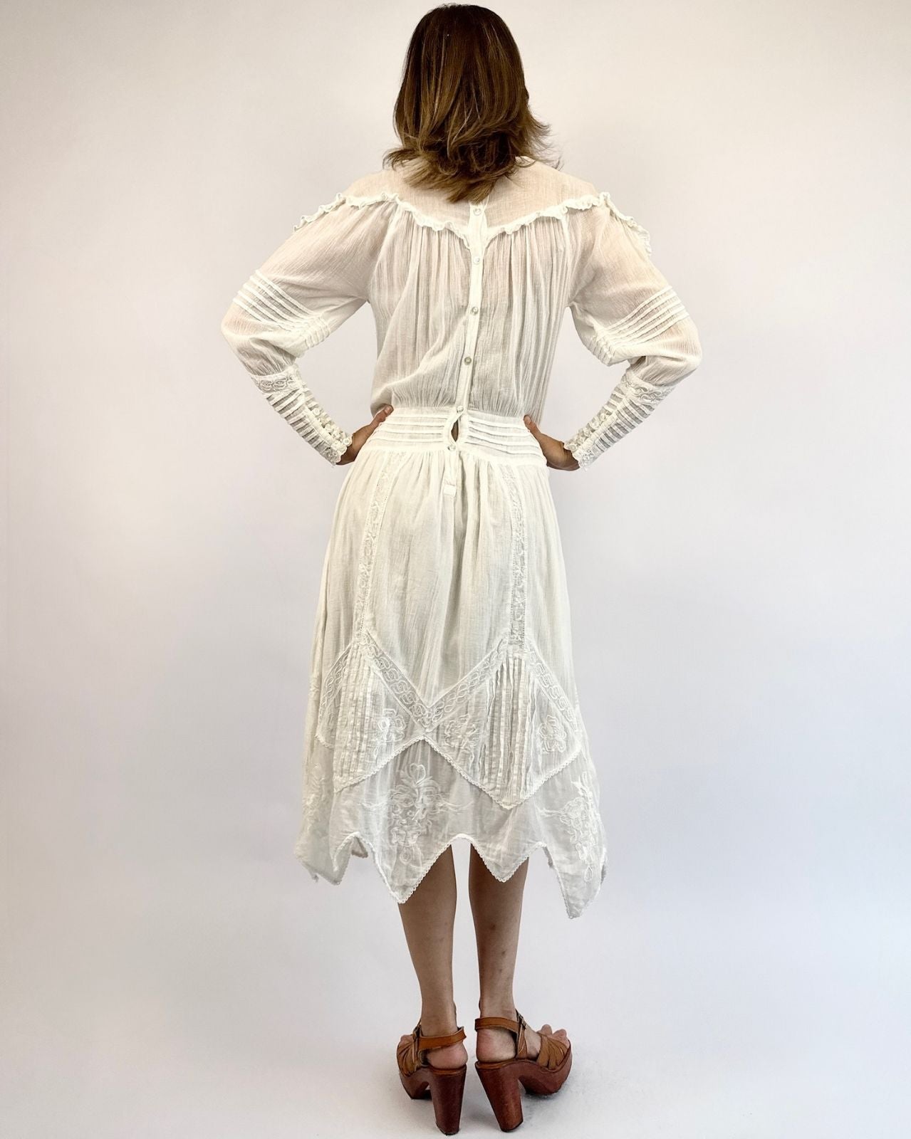 70s The Daily Doily Edwardian Lace Dress
