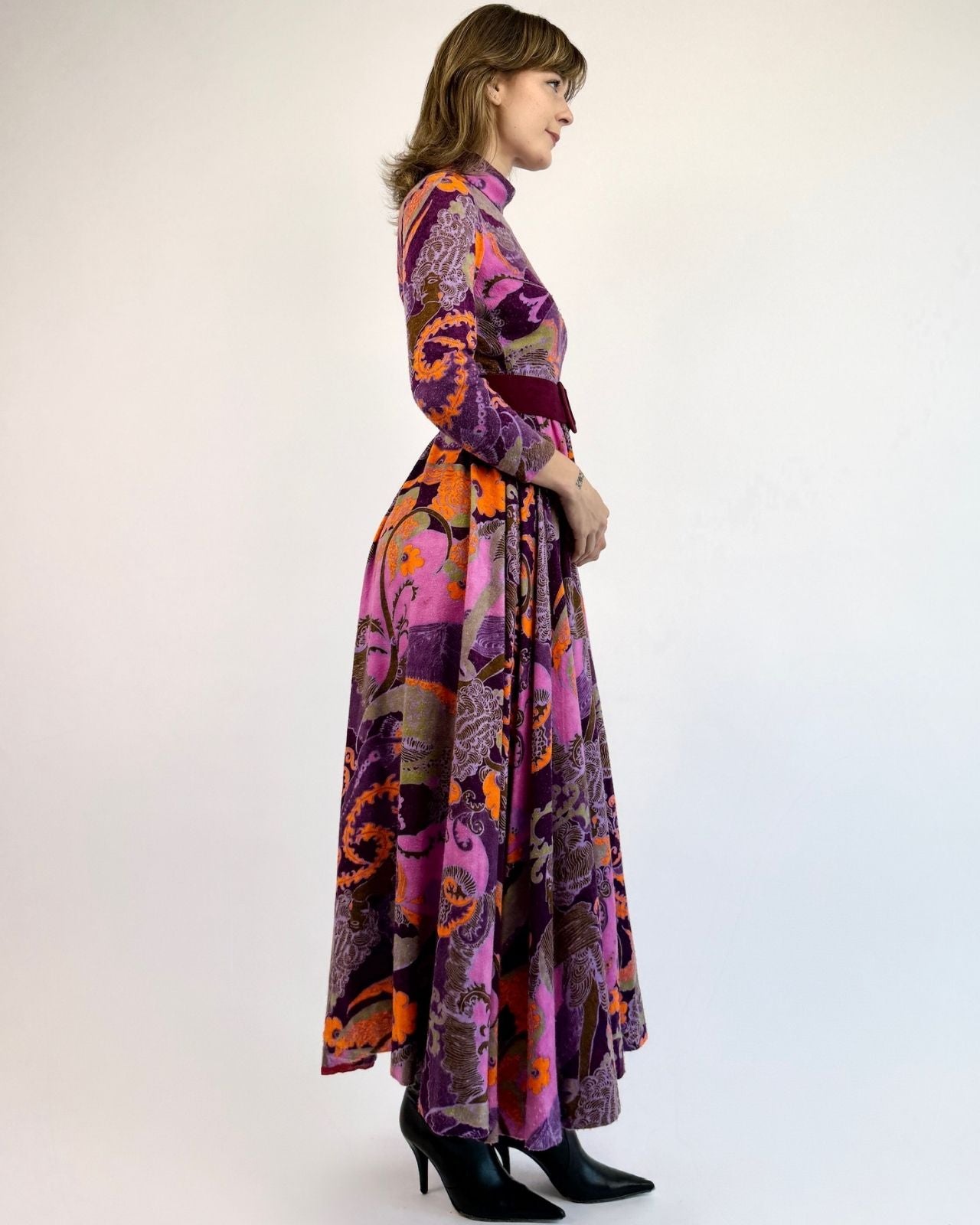 Geoffrey Beene Berry Sweet Floral Dress