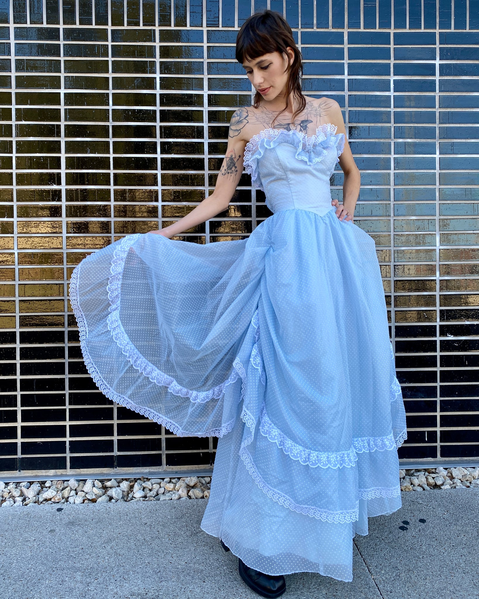 Yule Ball Swiss Dot Gunne Sax Dress