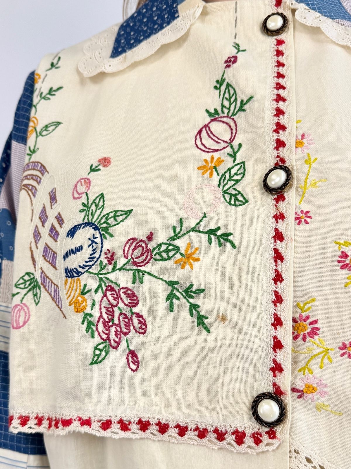 From The Garden Embroidered Quilt Blouse