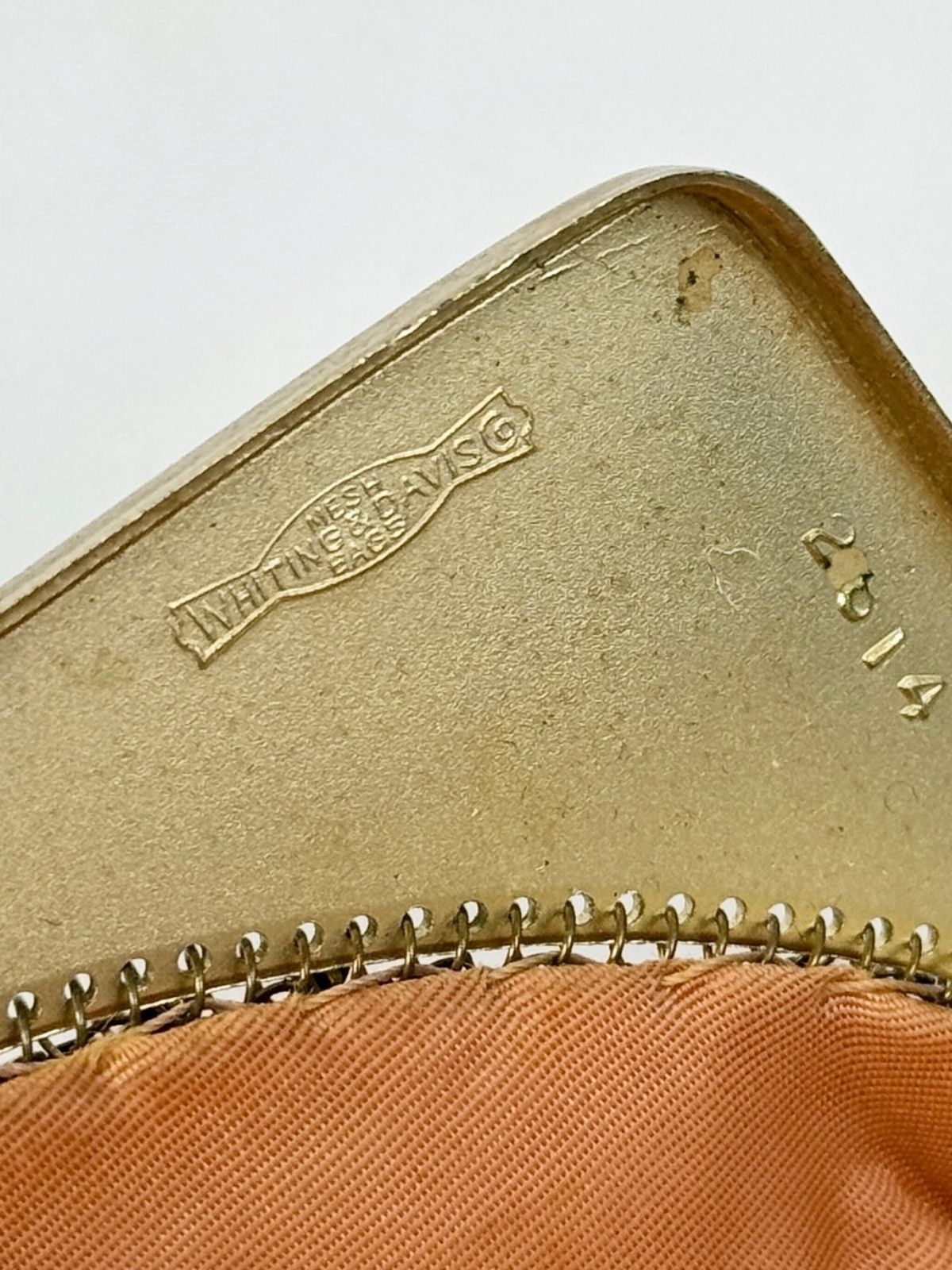 Whiting and Davis Gold Chainmail Bag