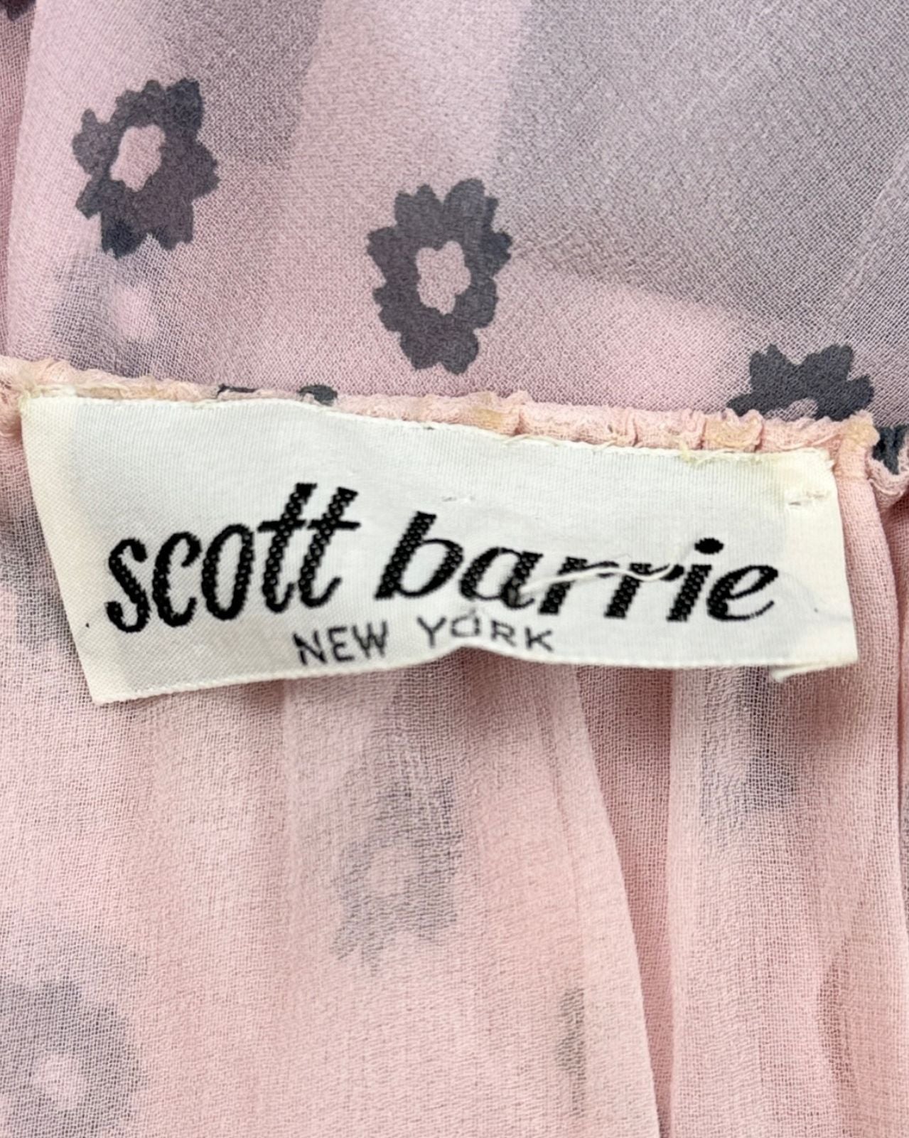 Scott Barrie Think Pink Chiffon Dress