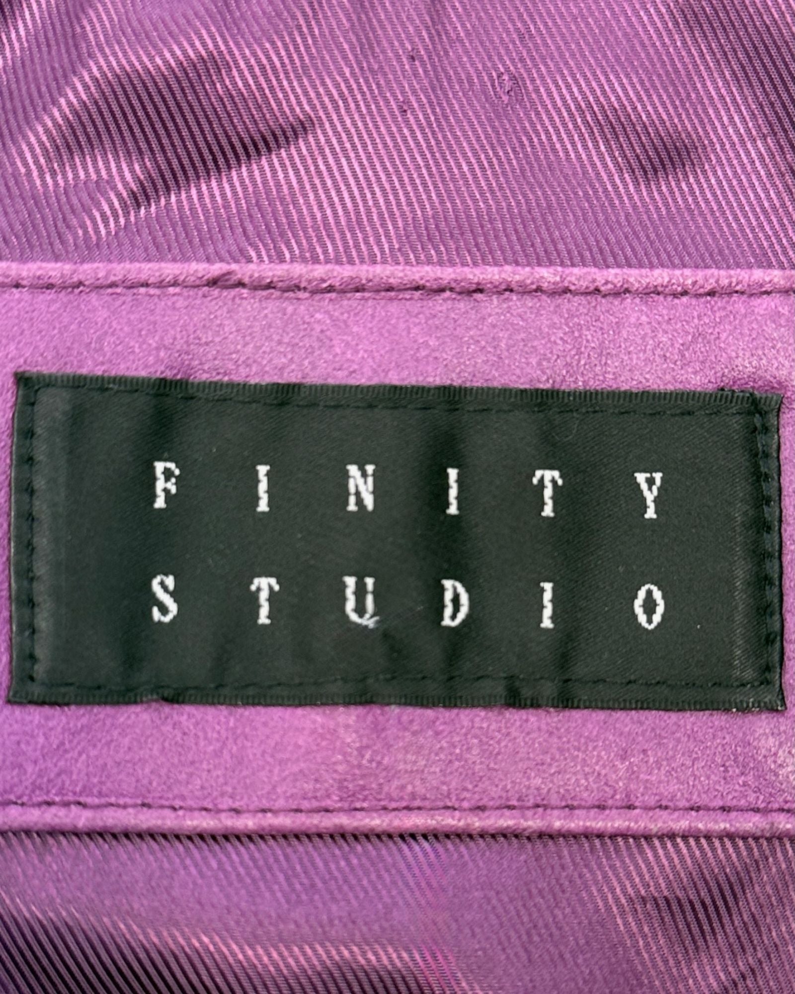 Daphne Purple Leather Jacket