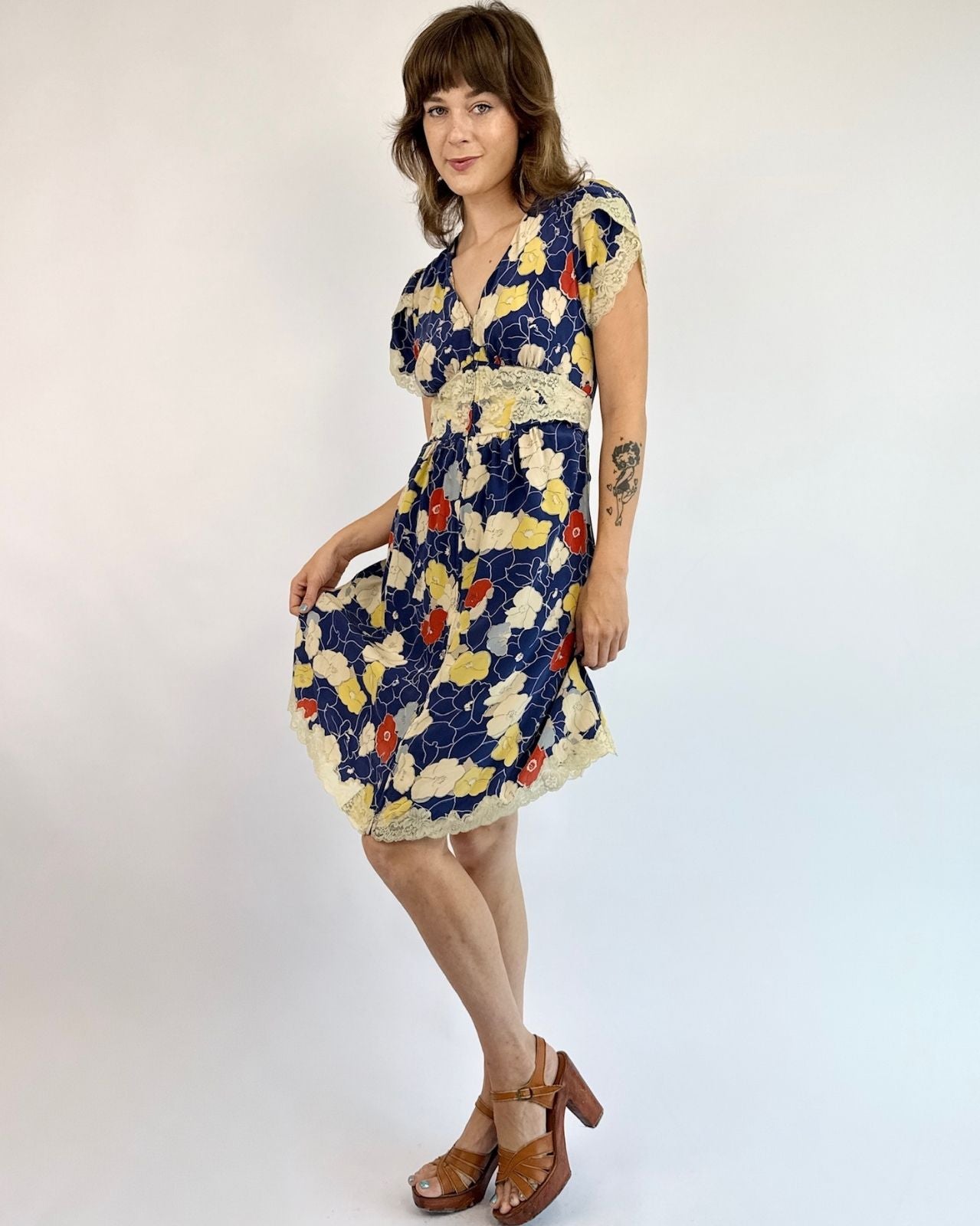 Betsey Johnson Primary Fields 90s Floral dress