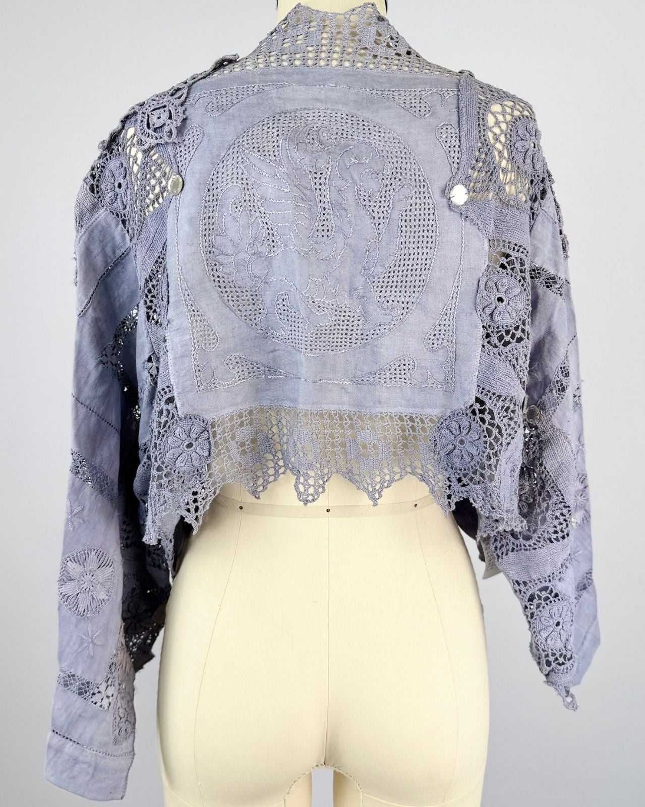 Ellen Johnson Periwinkle Crochet Top