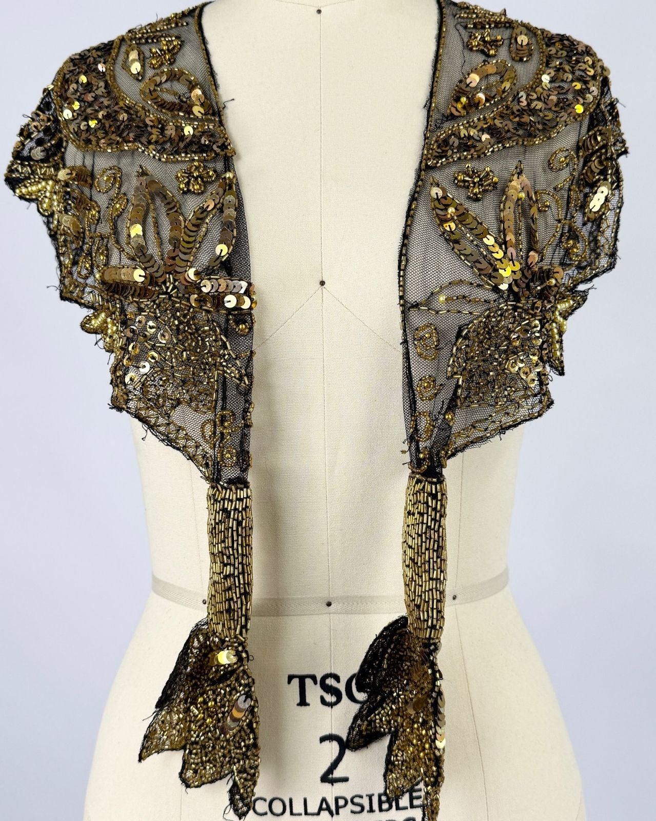 Gold Sequin Collar
