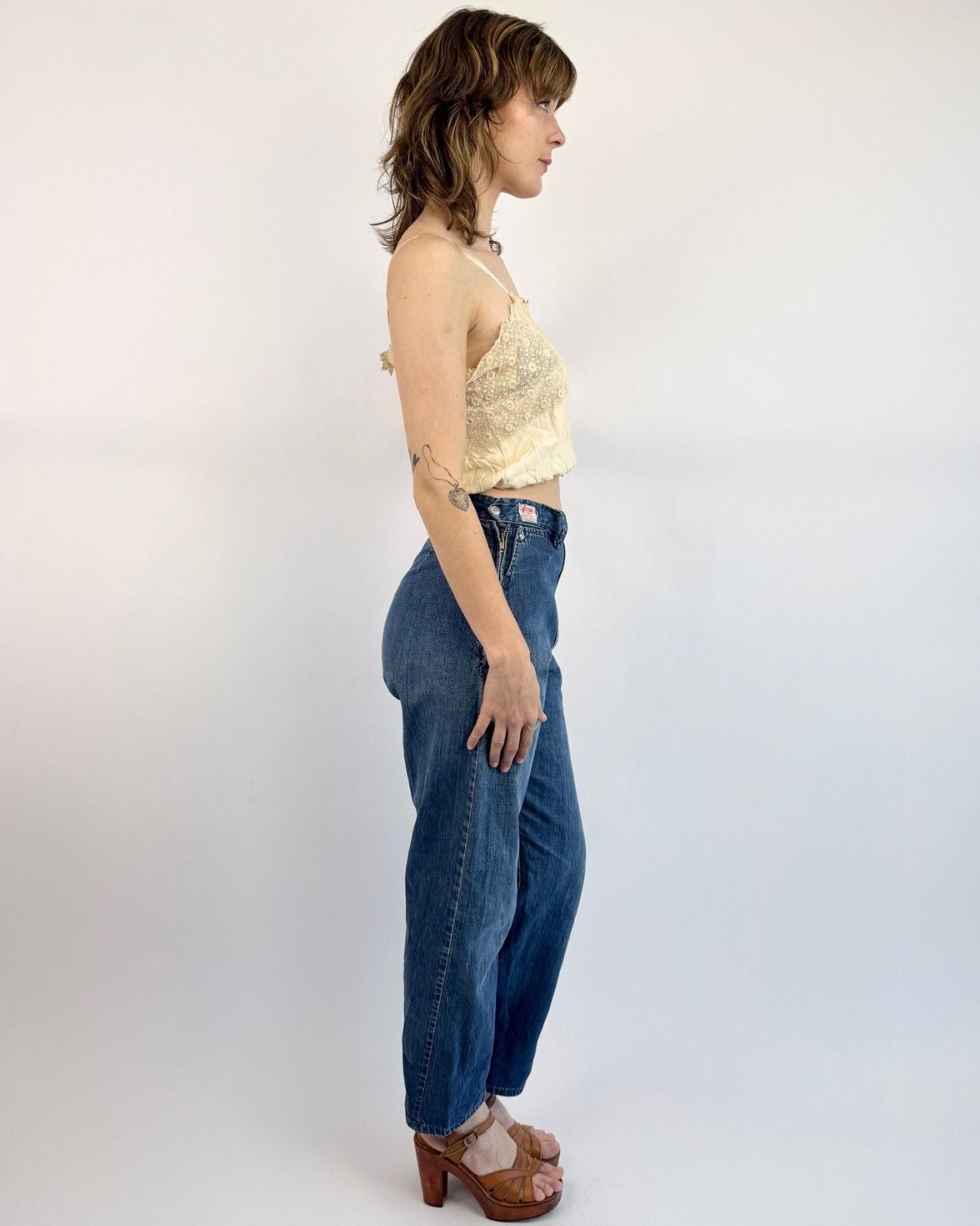 1950s Western Girls Pearl Snap Jeans