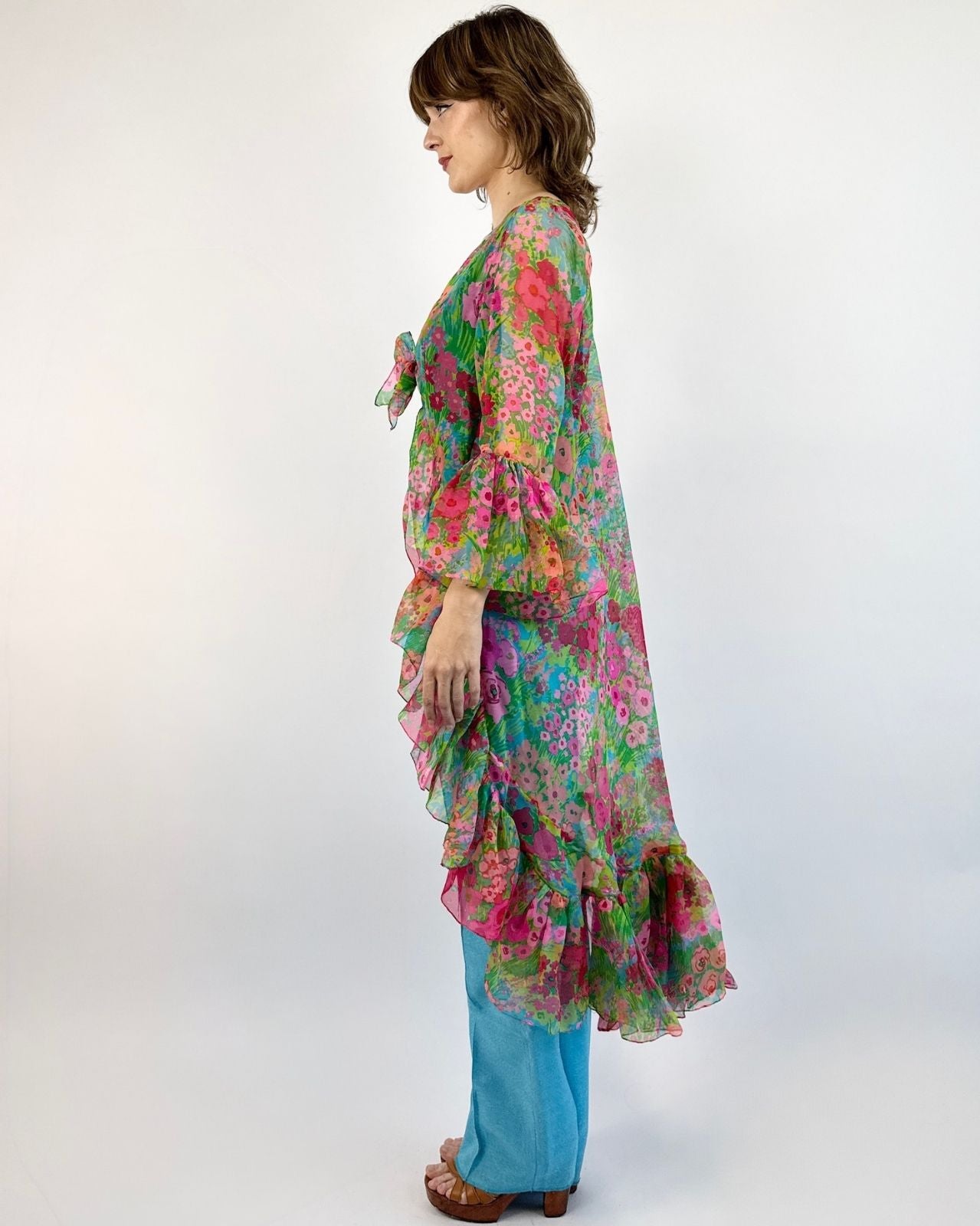 Flurry of Florals Chiffon Top