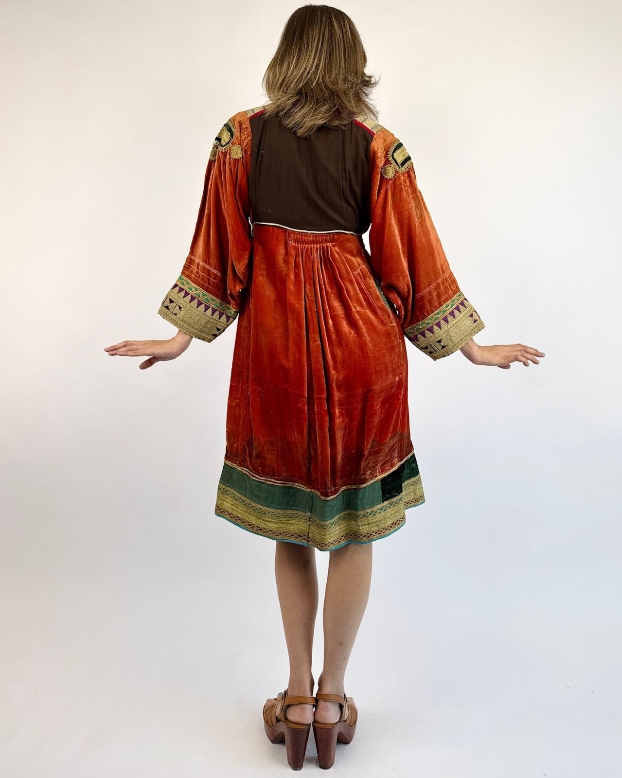 Afghan Citrine Centuries Folk Art Dress
