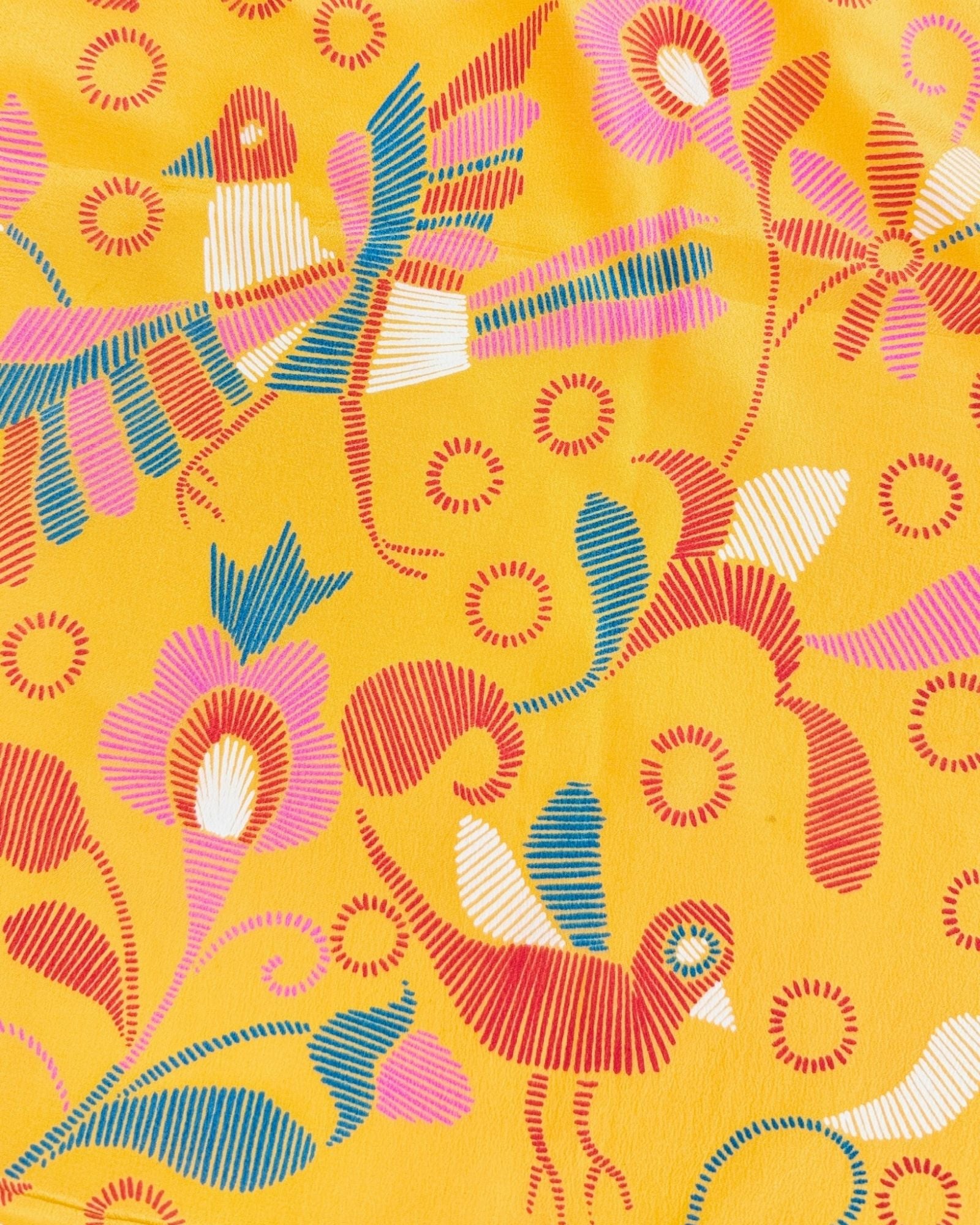 Valentino Bird Silk Scarf