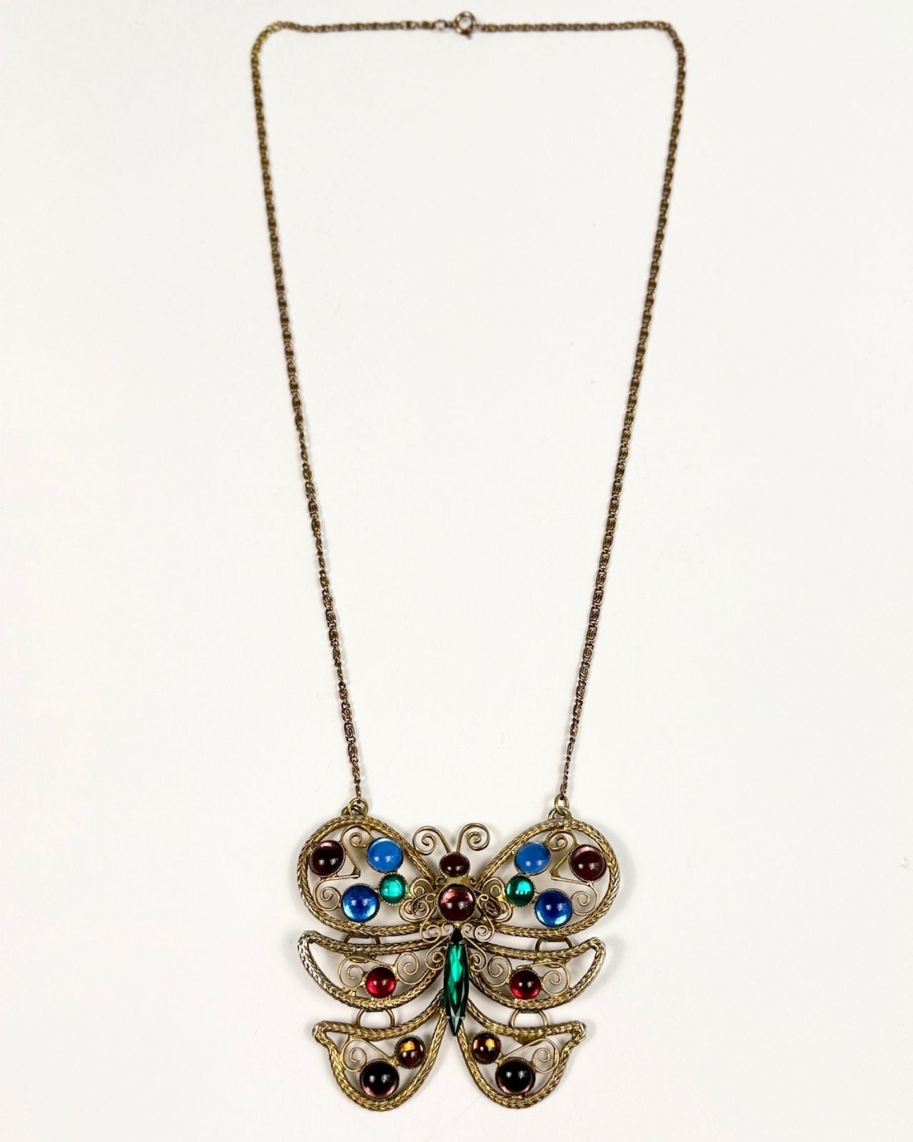 Butterfly Gem Necklace
