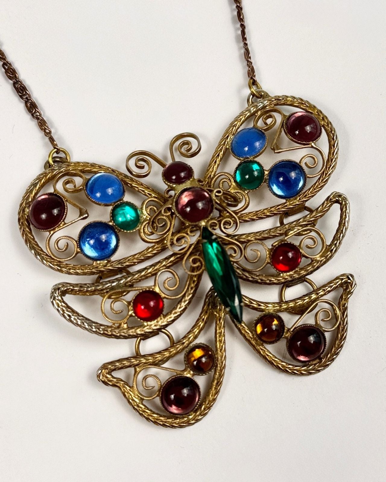 Butterfly Gem Necklace