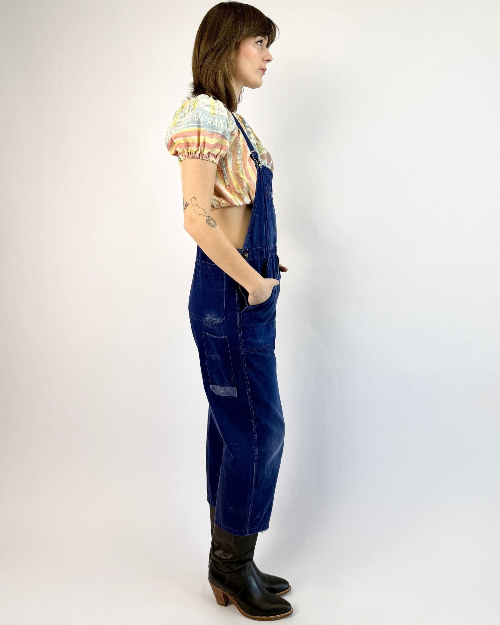 40s Garden Days French Workwear Overalls