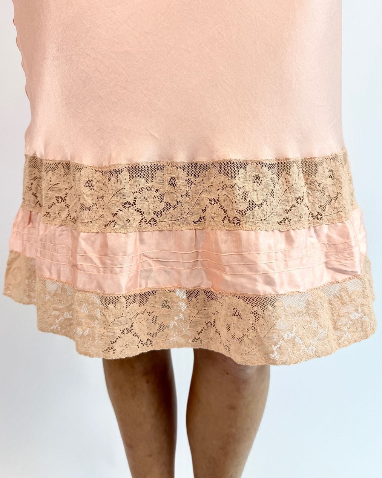 1940s Flirty Confections Pink Slip Dress