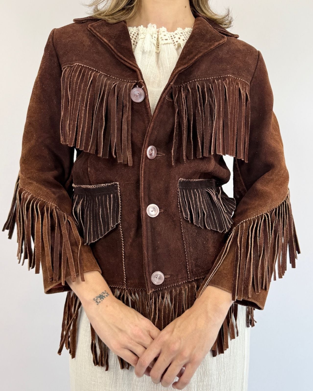 Wild Wild West Suede Fringe Jacket