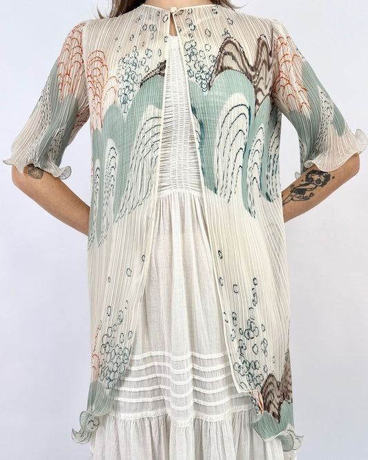 Mists of The Aegean Plissé Robe