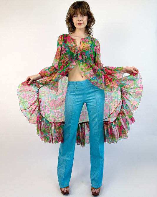 Flurry of Florals Chiffon Top