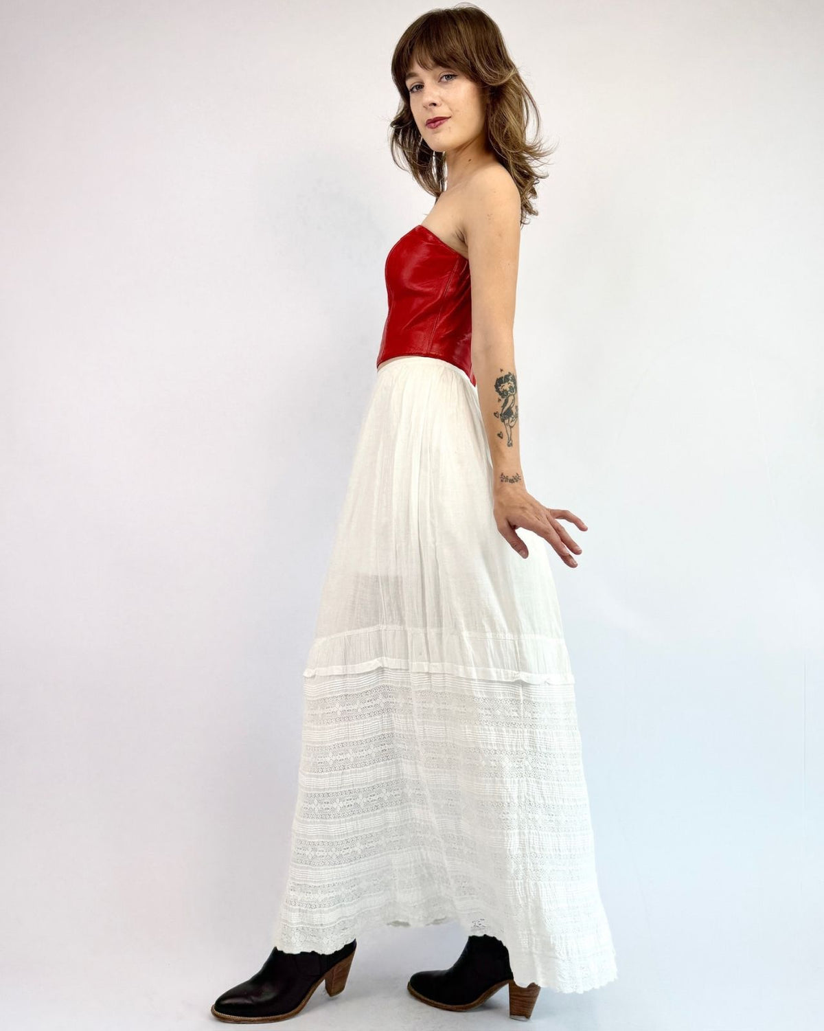 Edwardian Letters In Lace Maxi Skirt
