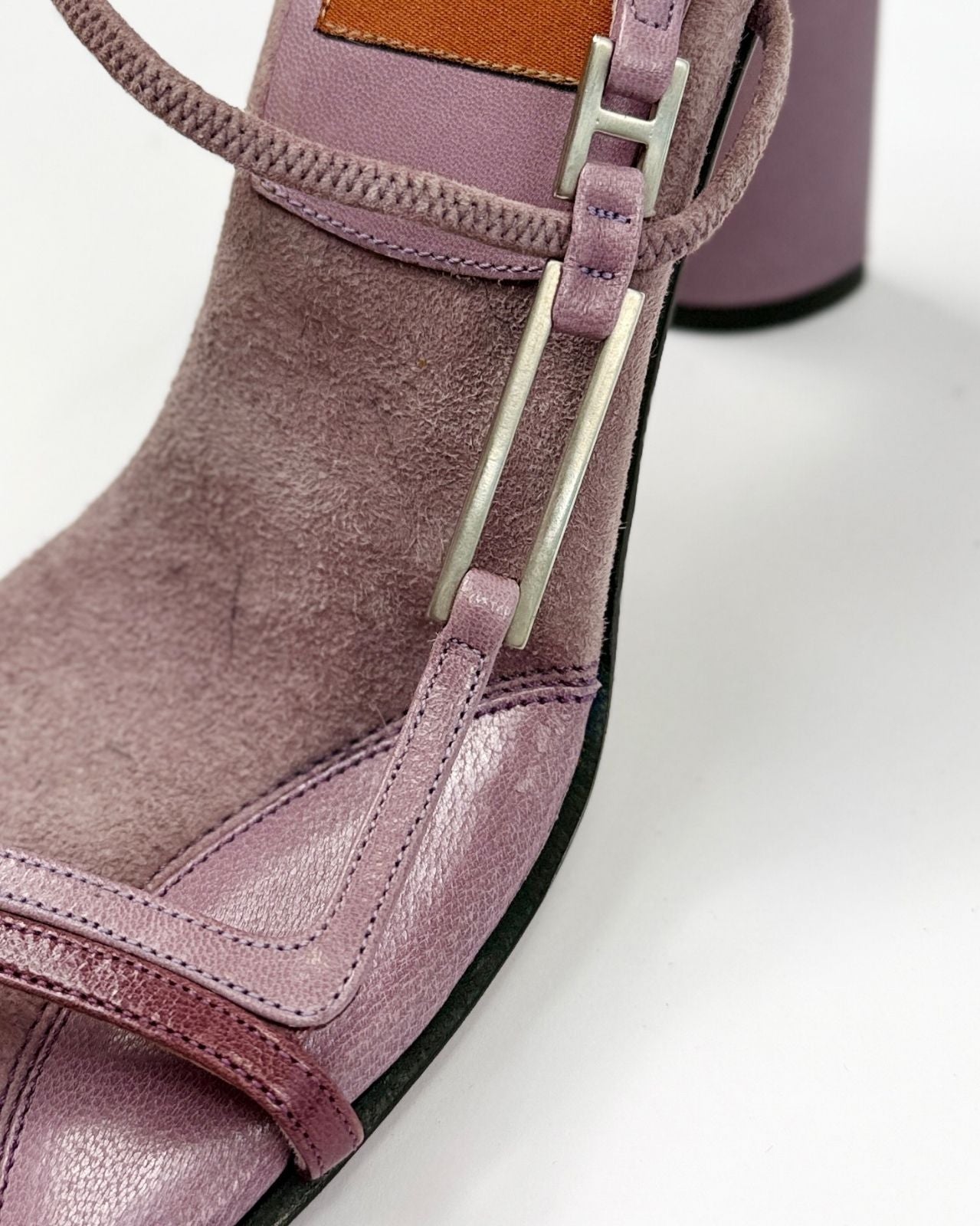 Goffredo Fantini Lavender Strappy Sandals