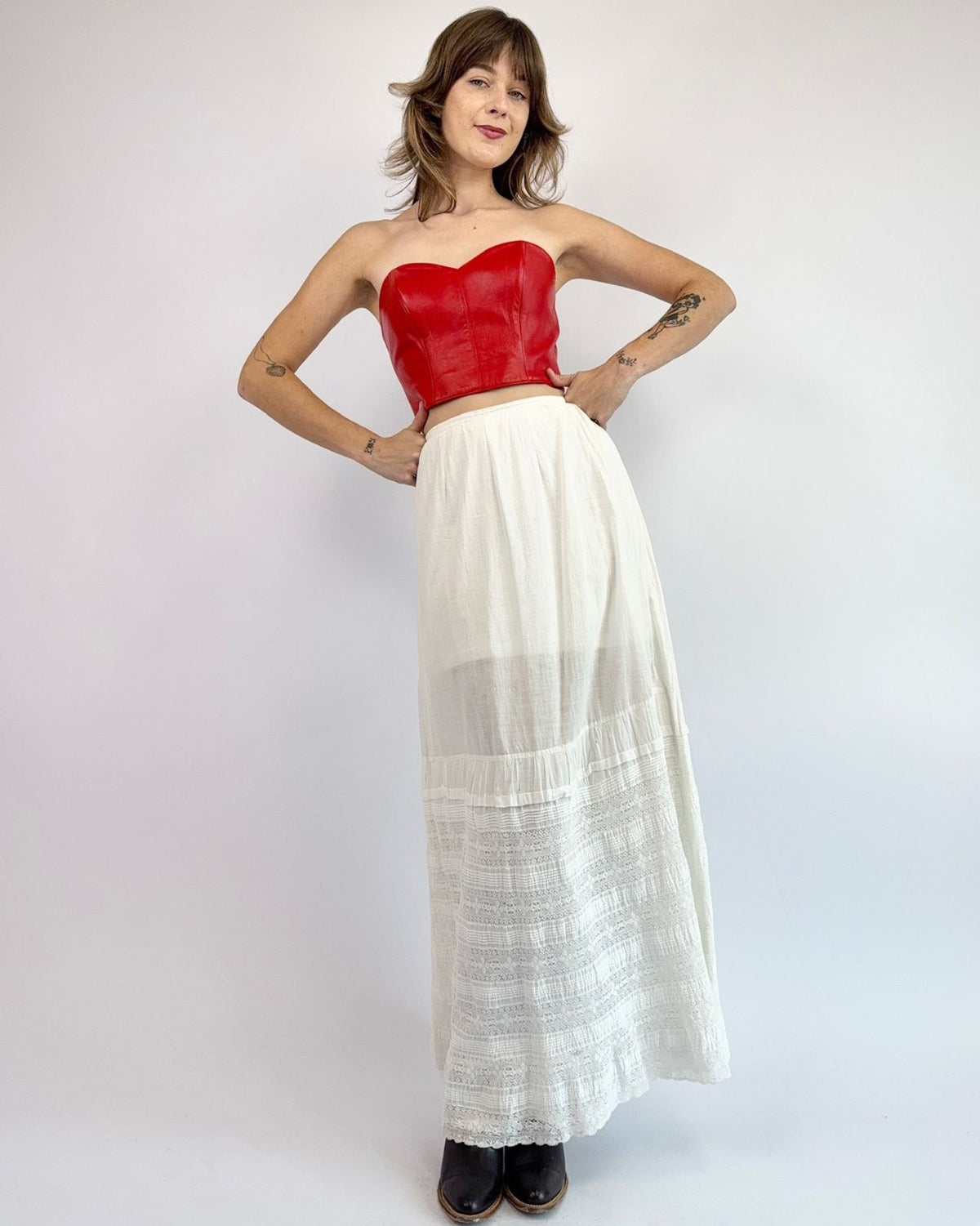 Edwardian Letters In Lace Maxi Skirt