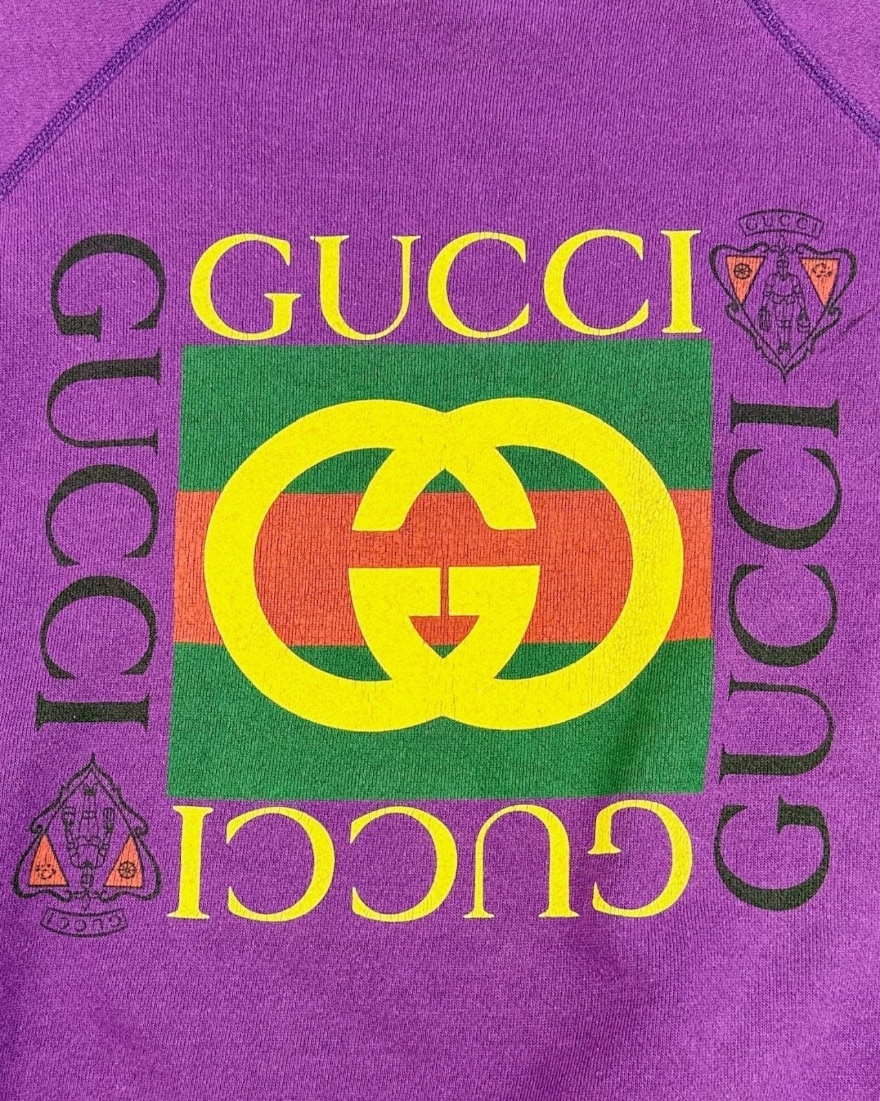 Purple Gucci Bootleg Sweatshirt