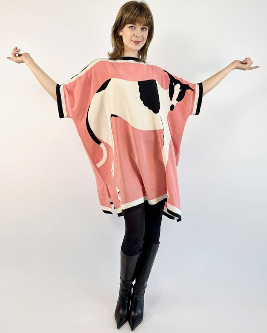 80s Michaele Vollbracht Greyhound Dress