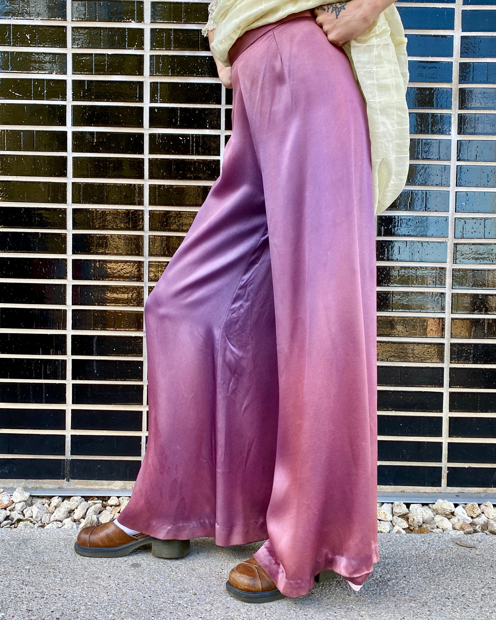 70's Lavender Ombre Palazzo Pants