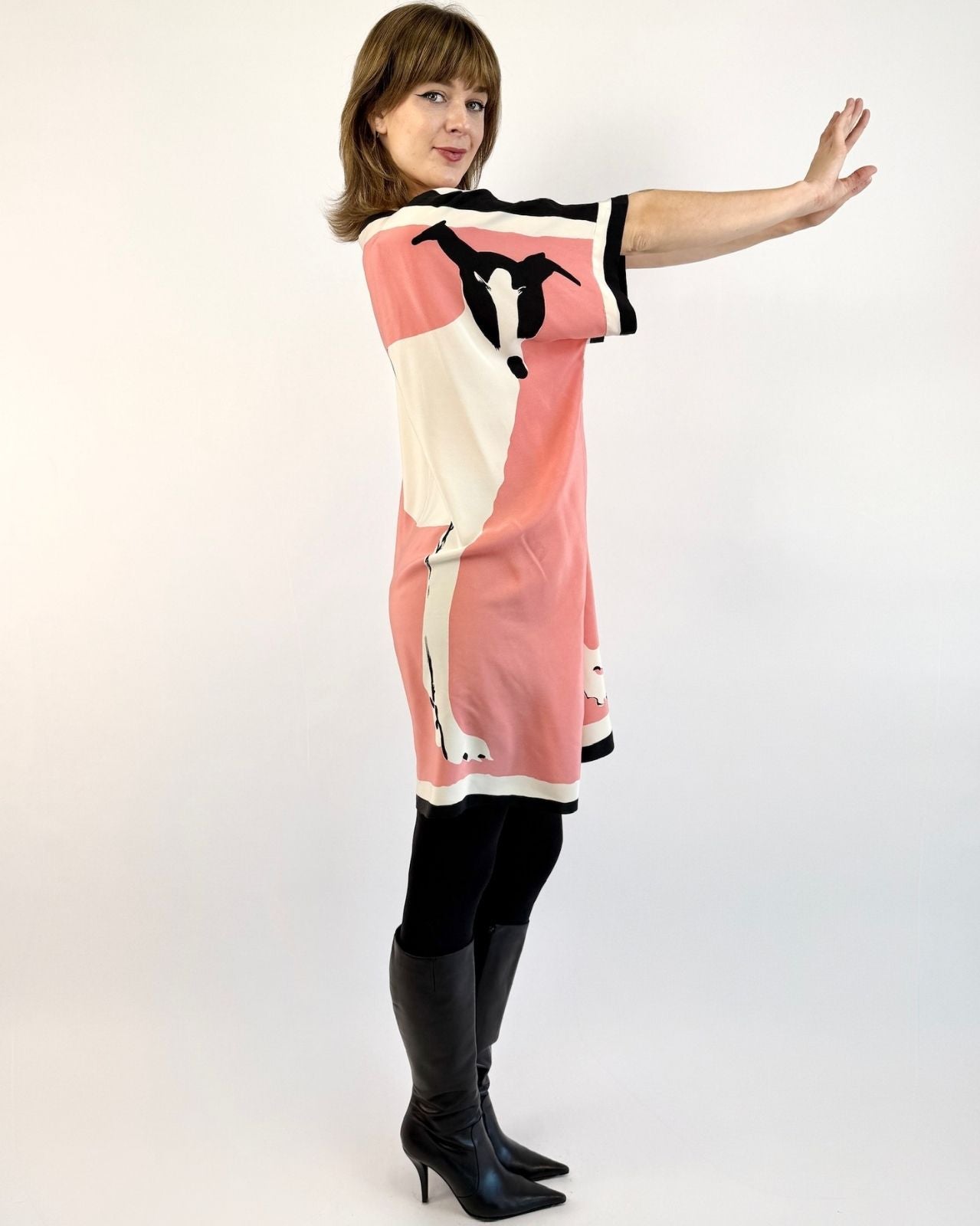 80s Michaele Vollbracht Greyhound Dress