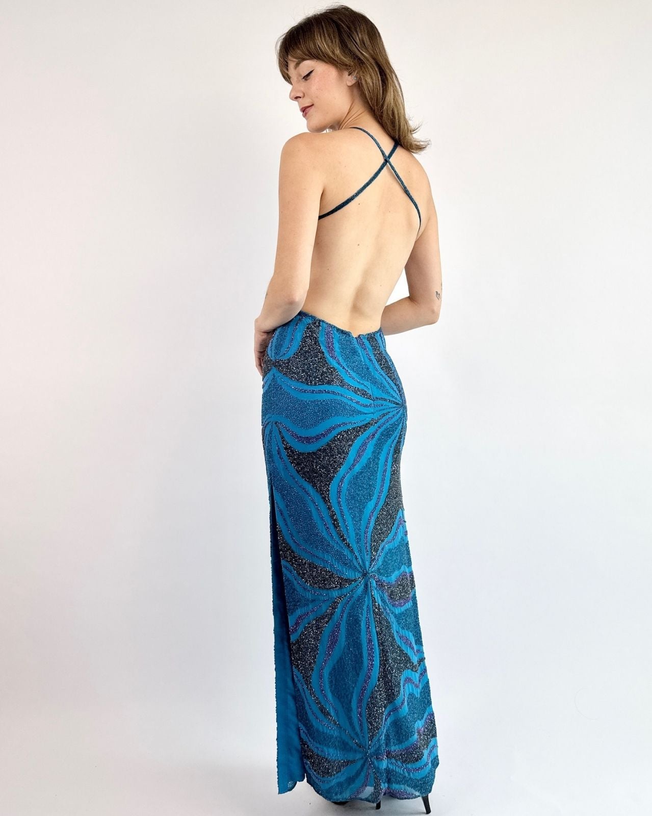 Atlantis Romance Beaded Gown