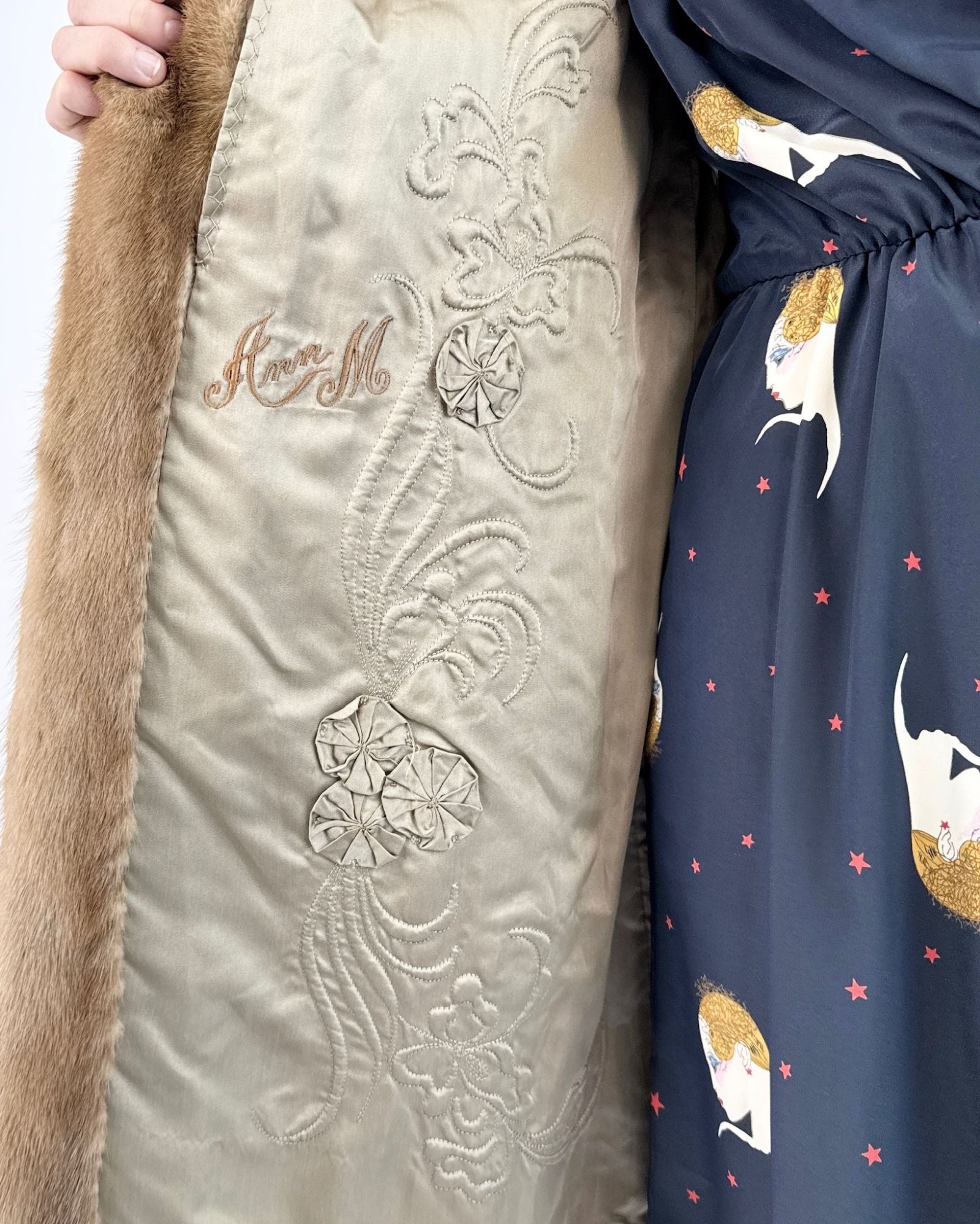 Scenic Drives Brown Mink Car Coat