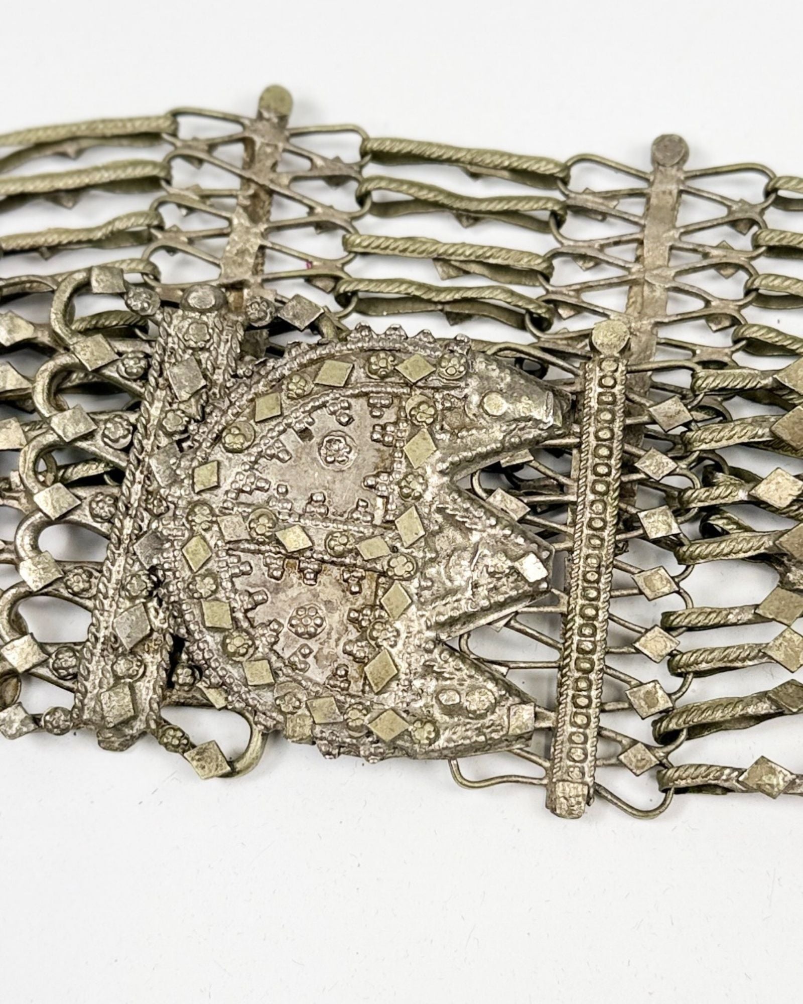 Silver Antique Waist Belt
